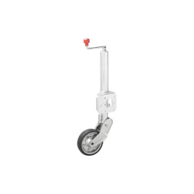 Roue jockey 60 mm jante métal avec pneu caoutchouc 200 x 50 mm pliable 500 kg