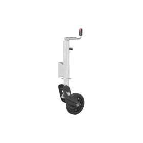 Roue jockey 73 mm jante métal avec pneu caoutchouc 260 x 65 mm pliable 800 kg