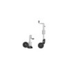 Roue jockey 73 mm jante métal avec pneu caoutchouc 260 x 65 mm pliable 800 kg