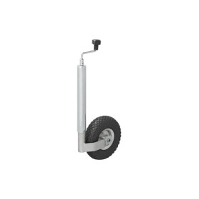 Roue jockey 48 mm jante métal avec pneu d'aire 260 x 85 mm