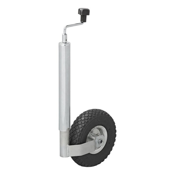 Roue jockey 48 mm jante métal avec pneu d'aire 260 x 85 mm