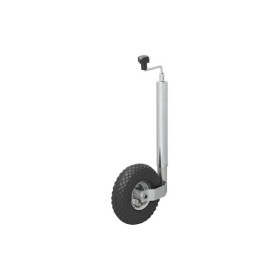 Roue jockey 48 mm jante métal avec pneu d'aire 260 x 85 mm