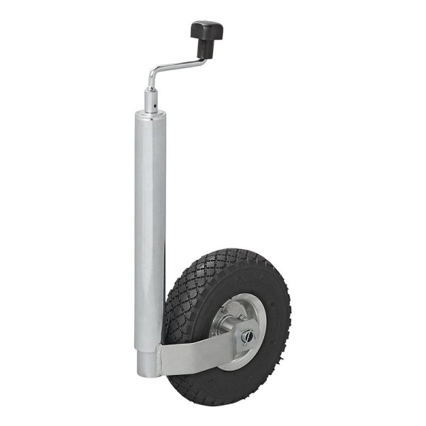 Roue jockey 48 mm jante métal avec pneu d'aire 260 x 85 mm