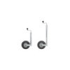 Roue jockey 48 mm jante métal avec pneu d'aire 260 x 85 mm