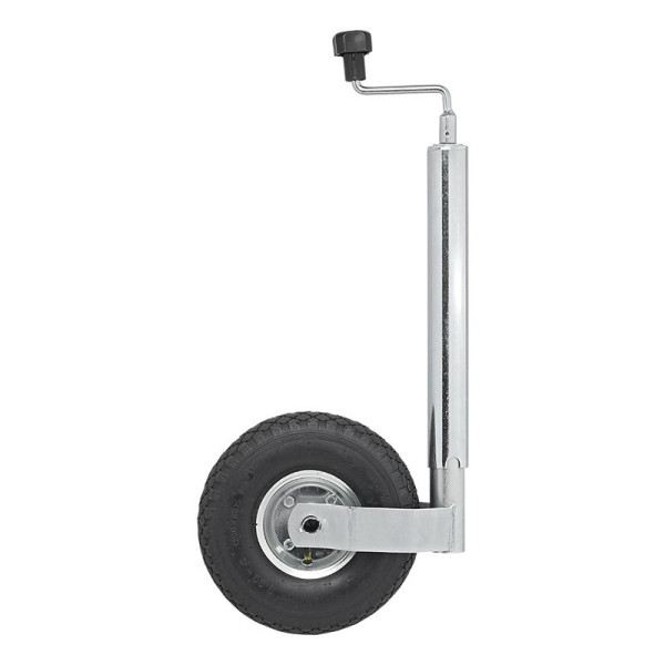 Roue jockey 48 mm jante métal avec pneu d'aire 260 x 85 mm
