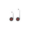 Roue jockey double 48 mm 2x jante plastique avec pneu d'aire 260 x 85 mm