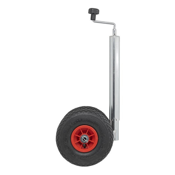 Roue jockey double 48 mm 2x jante plastique avec pneu d'aire 260 x 85 mm
