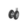 Roue jockey double 48 mm, avec pneus en PU solide, 200 x 50 mm