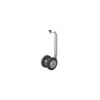 Roue jockey double 48 mm avec pneus en caoutchouc naturel solide 200 x 50 mm