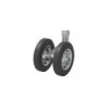 Roue jockey double 48 mm avec pneus en caoutchouc naturel solide 200 x 50 mm