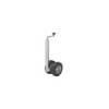 Roue jockey double 48 mm avec pneus en caoutchouc solide 200 x 50 mm