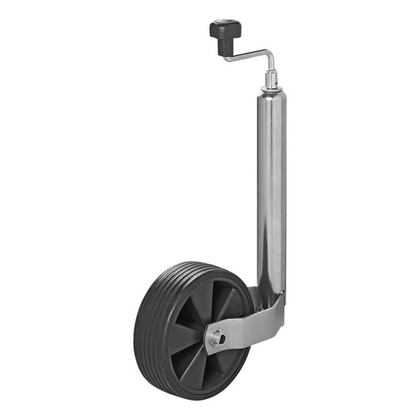 Roue jockey 48 mm jante plastique avec pneu caoutchouc 220 x 70 mm