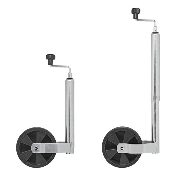 Roue jockey 48 mm jante plastique avec pneu caoutchouc 220 x 70 mm