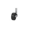 Roue jockey 48 mm jante plastique avec pneu caoutchouc 220 x 70 mm