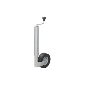 Roue jockey 60 mm jante métal avec pneu caoutchouc 220 x 65 mm