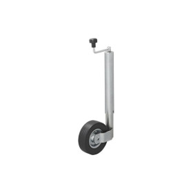 Roue jockey 60 mm jante métal avec pneu caoutchouc 220 x 65 mm
