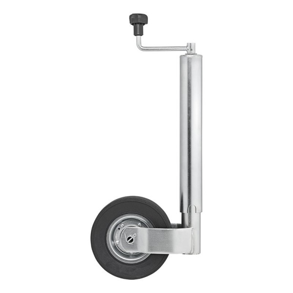 Roue jockey 60 mm jante métal avec pneu caoutchouc 220 x 65 mm