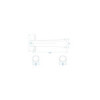 Axe pour roue jockey 60 mm 341512