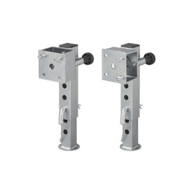 Pied de support de remorque 60x60 mm pivotant TL60 D85 SW19 345-445 mm 1300 kg