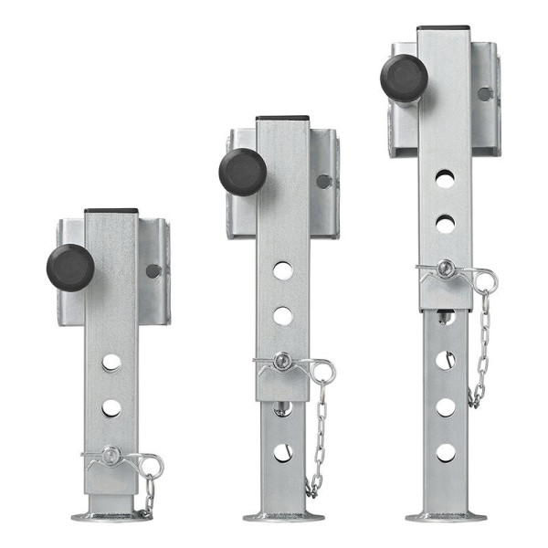 Pied de support de remorque 60x60 mm pivotant TL60 D85 SW19 345-445 mm 1300 kg