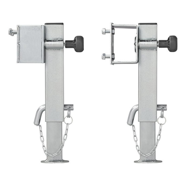 Pied de support de remorque 60x60 mm pivotant TL60 D85 SW19 345-445 mm 1300 kg