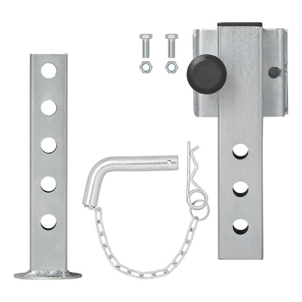 Pied de support de remorque 60x60 mm pivotant TL60 D85 SW19 345-445 mm 1300 kg