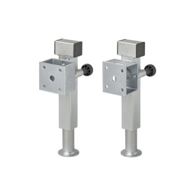 Pied de support de remorque 60x60 mm pivotant SF60 D42 SW19 410-655 mm 1300kg