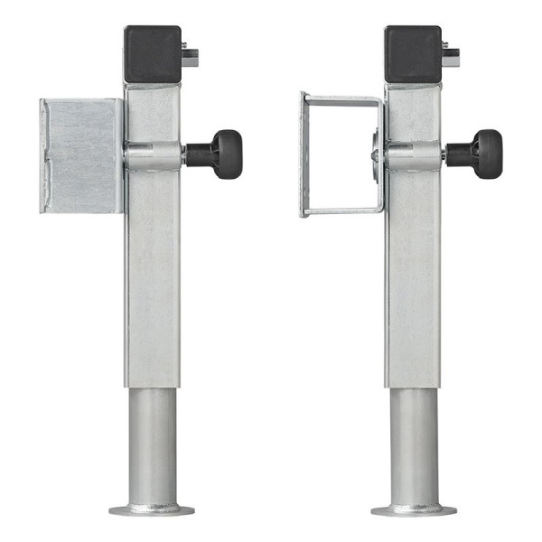 Pied de support de remorque 60x60 mm pivotant SF60 D42 SW19 410-655 mm 1300kg