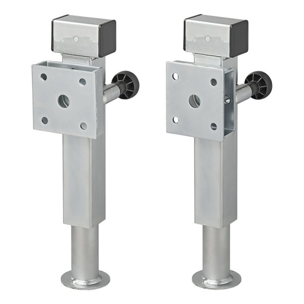 Pied de support de remorque 60x60 mm pivotant SF60 D85 SW19 410-655 mm 1300kg
