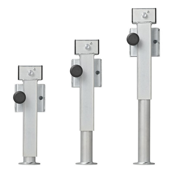 Pied de support de remorque 60x60 mm pivotant SF60 D85 SW19 410-655 mm 1300kg