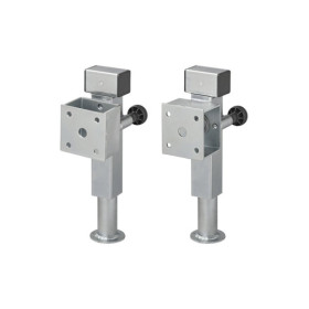 Pied de support de remorque 60x60 mm pivotant SF60 D85 SW19 360-595 mm 1350 kg