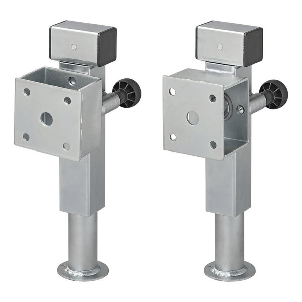 Pied de support de remorque 60x60 mm pivotant SF60 D85 SW19 360-595 mm 1350 kg