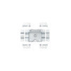 Collier 48 mm inclinable pour roue jockey