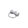 Etrier de fixation en U ronde 60/70mm pour collier roue jockey - jeu de 2 pièces