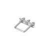 Etrier de fixation en U carré 60mm pour collier roue jockey - jeu de 2 pièces