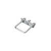 Etrier de fixation en U carré 70 mm pour collier roue jockey - jeu de 2 pièces
