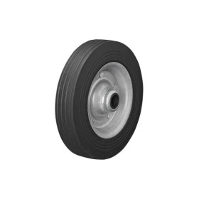 Roulette roue jockey jante métal avec pneu caoutchouc 200x50mm