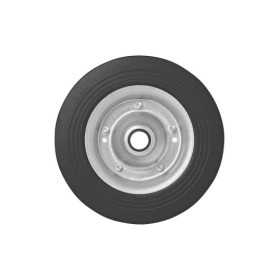 Roulette roue jockey jante métal avec pneu caoutchouc 200x50mm