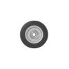 Roulette roue jockey jante métal avec pneu caoutchouc 200x50mm