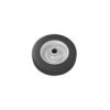 Roulette roue jockey jante métal avec pneu caoutchouc 200x50mm