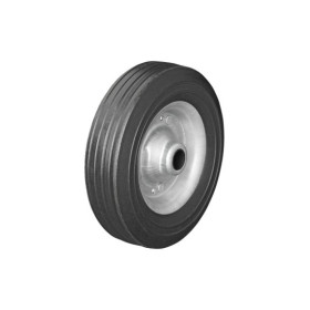 Roulette roue jockey jante métal avec pneu caoutchouc 200x60mm
