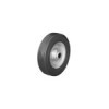 Roulette roue jockey jante métal avec pneu caoutchouc 200x60mm