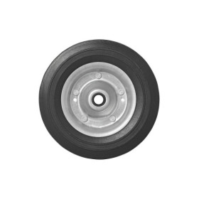 Roulette roue jockey jante métal avec pneu caoutchouc 200x60mm