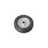 Roulette roue jockey jante métal avec pneu caoutchouc 200x60mm
