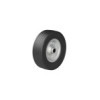 Roulette roue jockey jante métal avec pneu caoutchouc 220 x 65 mm 300 kg