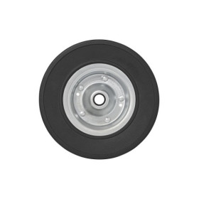 Roulette roue jockey jante métal avec pneu caoutchouc 220 x 65 mm 300 kg