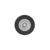Roulette roue jockey jante métal avec pneu caoutchouc 220 x 65 mm 300 kg