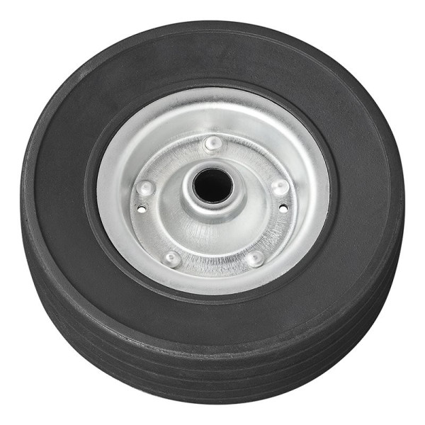 Roulette roue jockey jante métal avec pneu caoutchouc 220 x 65 mm 300 kg