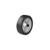 Roulette roue jockey jante métal grande avec pneu caoutchouc 220 x 65 mm 300 kg