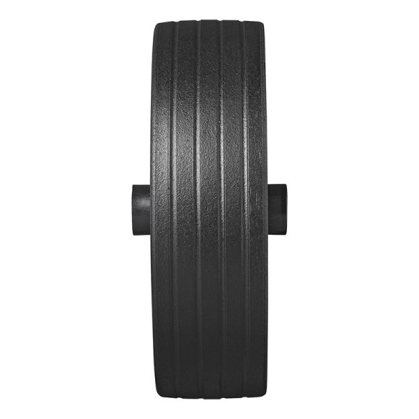Roulette roue jockey jante métal grande avec pneu caoutchouc 220 x 65 mm 300 kg